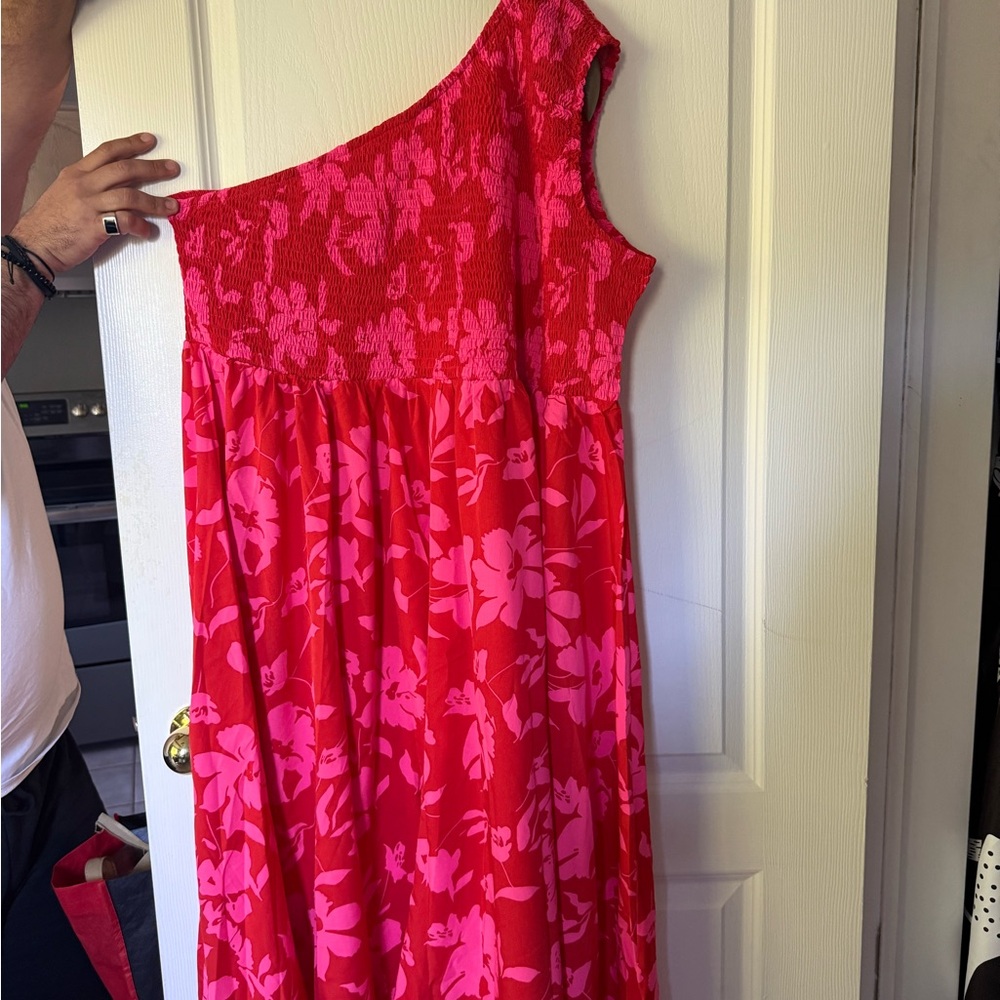 SHEIN Pink Floral Dress